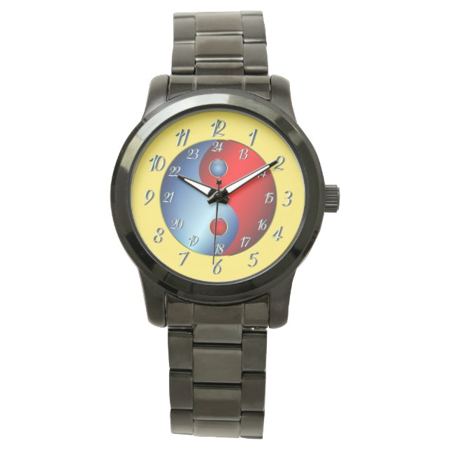 Montre Illuminer Yellow Yen Yang Watch (devant)
