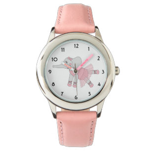 Montre illusima Ballerina Elephant Rose pour enfants