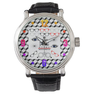 Montre Illusion optique Diagramme visuel Docteur Motif op