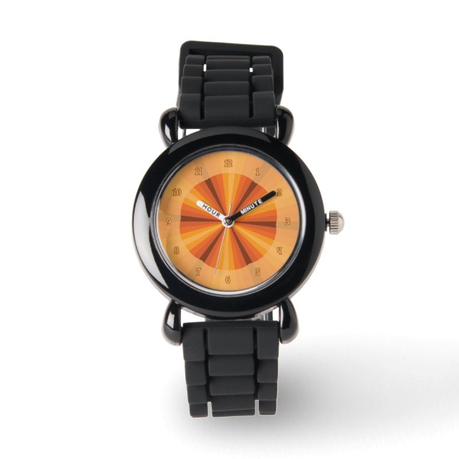 Montre Illusion optique Orange Watch (Recto)