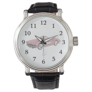 Montre Illustration 1958 de style de crayon de Chevy