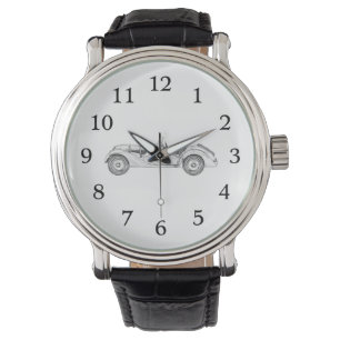 Montre Illustration BMW 328 noir et blanc