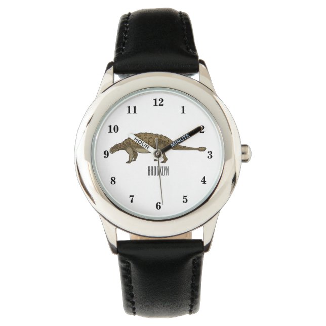 Montre Illustration d'Ankylosaurus (devant)