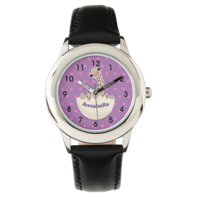 Montre Illustration d'autruche pour bébé à couver mignon (devant)