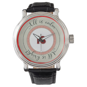 Montre Illustration de bloc de l'Avent de Noël carré Art