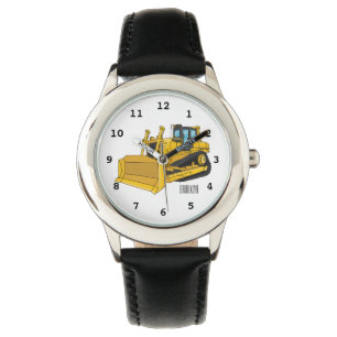 Montre Illustration de bulldozer animé