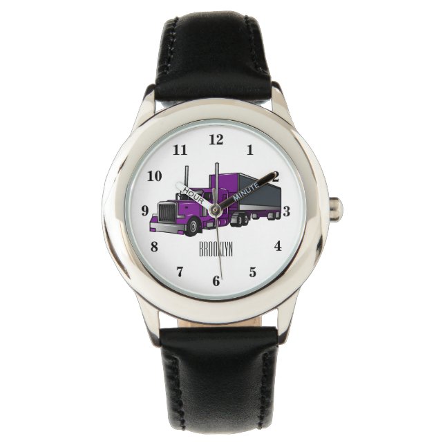 Montre Illustration de camion semi-remorque (devant)