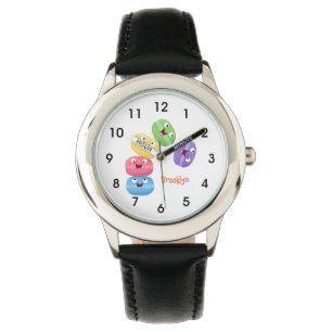 Montre Illustration de caricature de macarons marrant mig