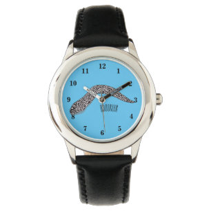 Montre Illustration de caricature de murène tachetée