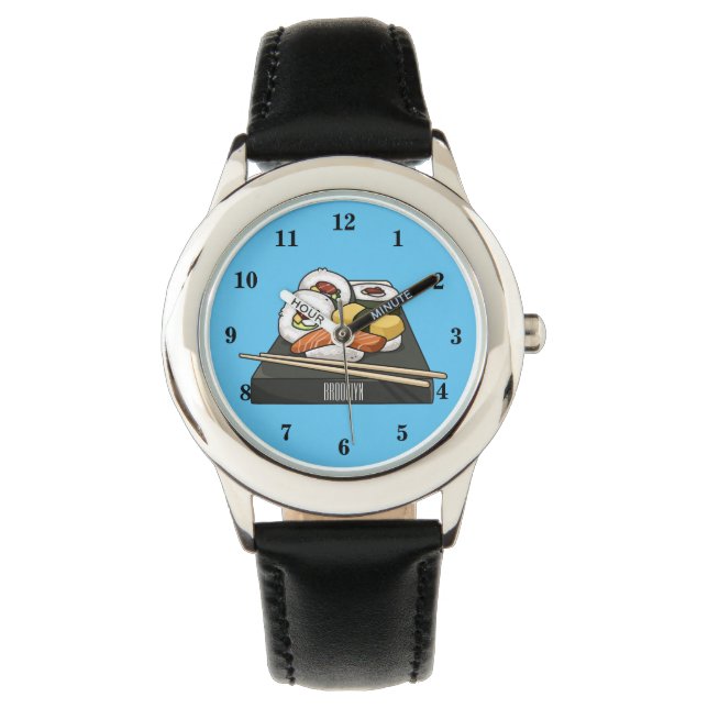 Montre illustration de cartoon de sushi (devant)