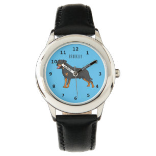 Montre Illustration de chien Rottweiler