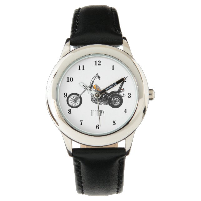 Montre Illustration de Chopper Motorcycle 1950 (devant)