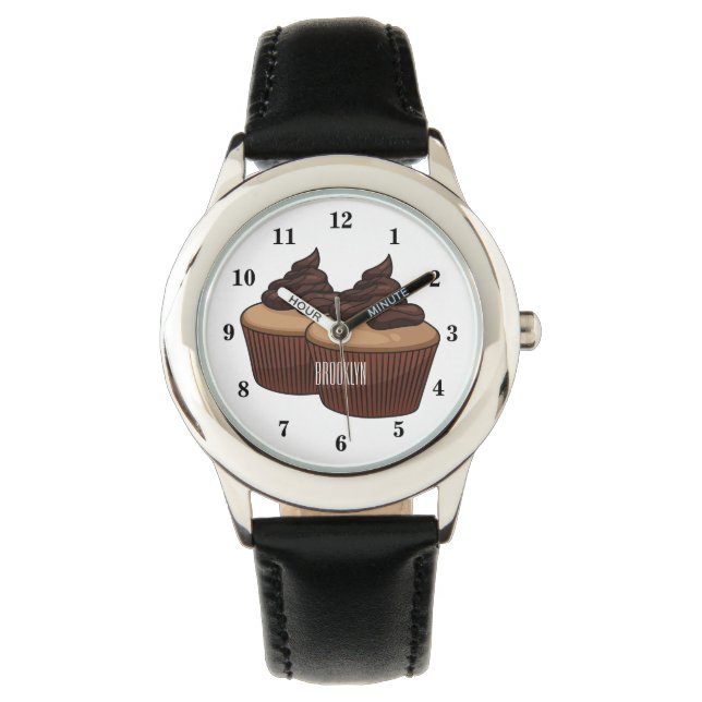 Montre Illustration de Cupcake (devant)