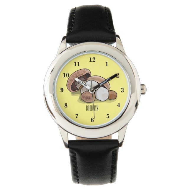 Montre Illustration de dessin animé de champignon (devant)