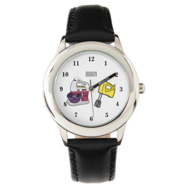 Montre Illustration de dessin animé de mélangeur (devant)