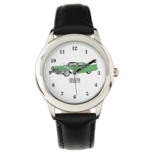 Montre Illustration de dessin de voiture classique 1959