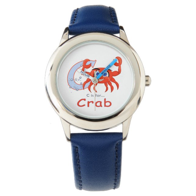 Montre Illustration de dessin sur le crabe (devant)