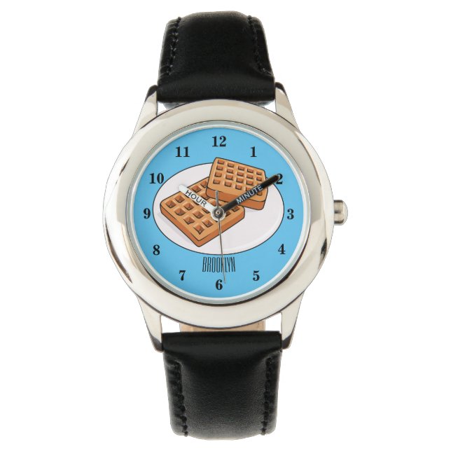 Montre Illustration de gaufre (devant)