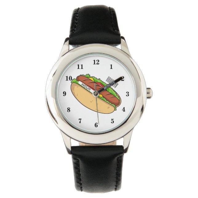 Montre Illustration de Hot dog (devant)