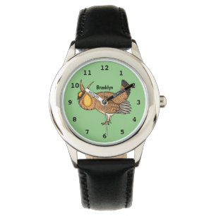 Montre Illustration de la bande dessinée de poulet de pra