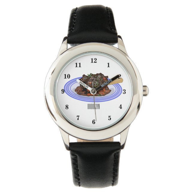 Montre Illustration de la caricature de l'agneau braisé (devant)