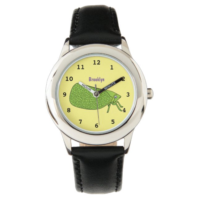 Montre Illustration de l'insecte de la trémie verte mûre (devant)