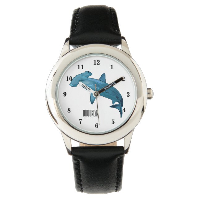 Montre Illustration de requin marteau (devant)