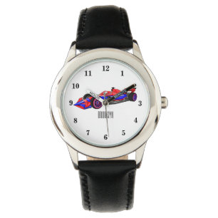Montre Illustration de voiture de course professionnelle