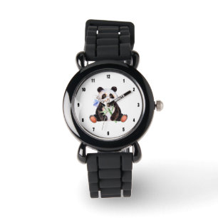 Montre Illustration des aquarelles Cute Panda