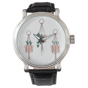 Montre Illustration des pots de planteur de Plante Macram