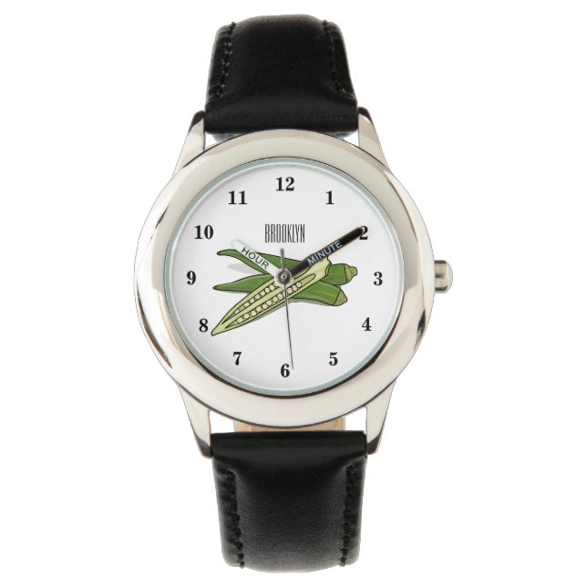 Montre Illustration d'Okra (devant)