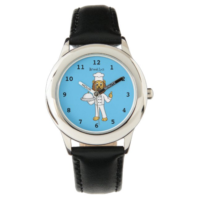 Montre Illustration du chef mignon lion (devant)