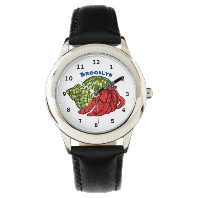 Montre Illustration du crabe mignon (devant)