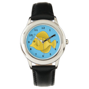Montre Illustration du poisson-tang jaune