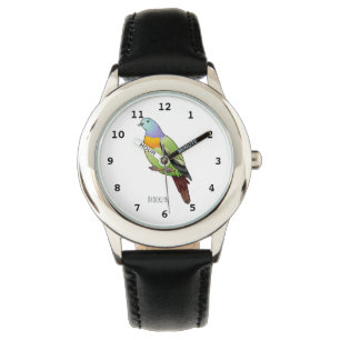 Montre Illustration d'un pigeon à cou rose