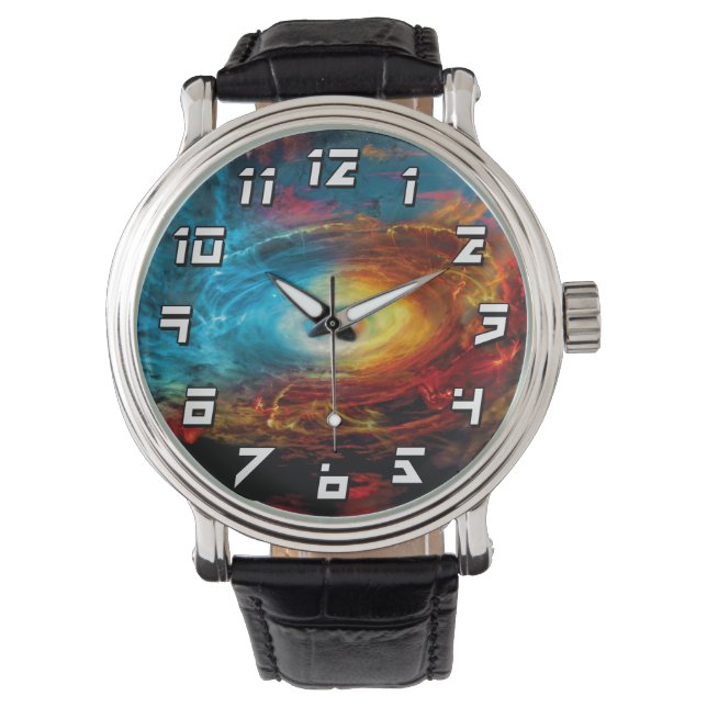 Montre Illustration d'un trou noir supermassif (devant)