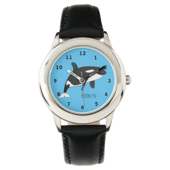 Montre Illustration d'une baleine tueuse (devant)