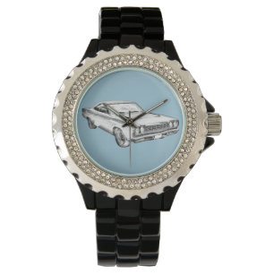Montre Illustration d'une voiture de course automobile de