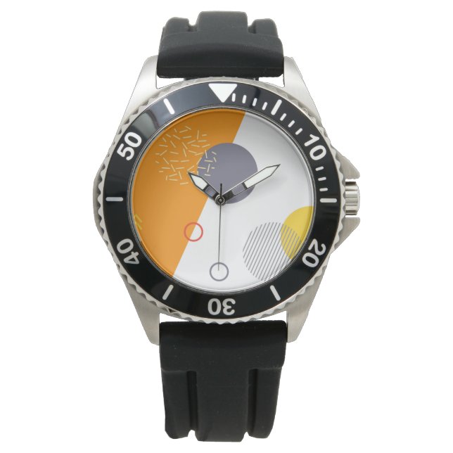 Montre Illustration géométrique urbaine, cool, unique, te (devant)