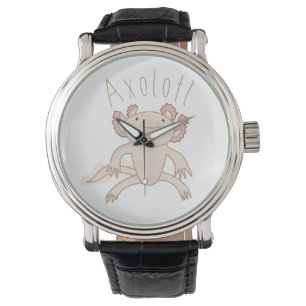 Montre Illustration numérique Axolotl, animal mignon