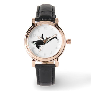 Montre Illustration Orca whale - Choisir la couleur arri