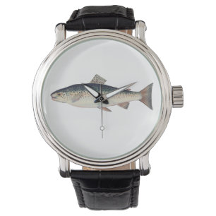 Montre Illustration saumonée vintage colorée