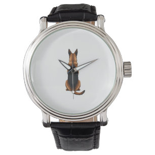 Montre Illustration vintage de chien de berger allemand v