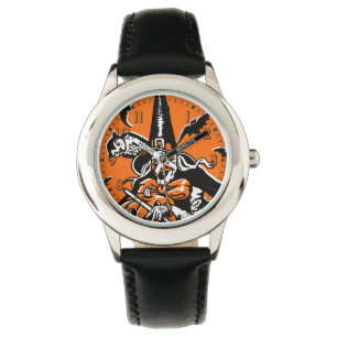 Montre Illustration vintage de la sorcière et de la choue