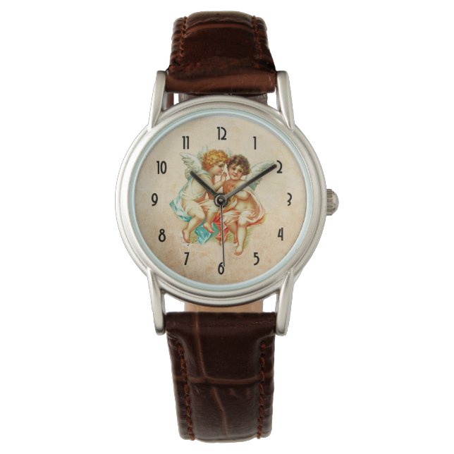 Montre Illustration vintage Ephemera Angel Cherubs (devant)