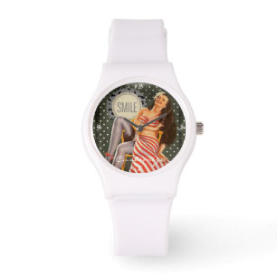 Montre Illustration vintage Retro Pin-up Thunder_Cove