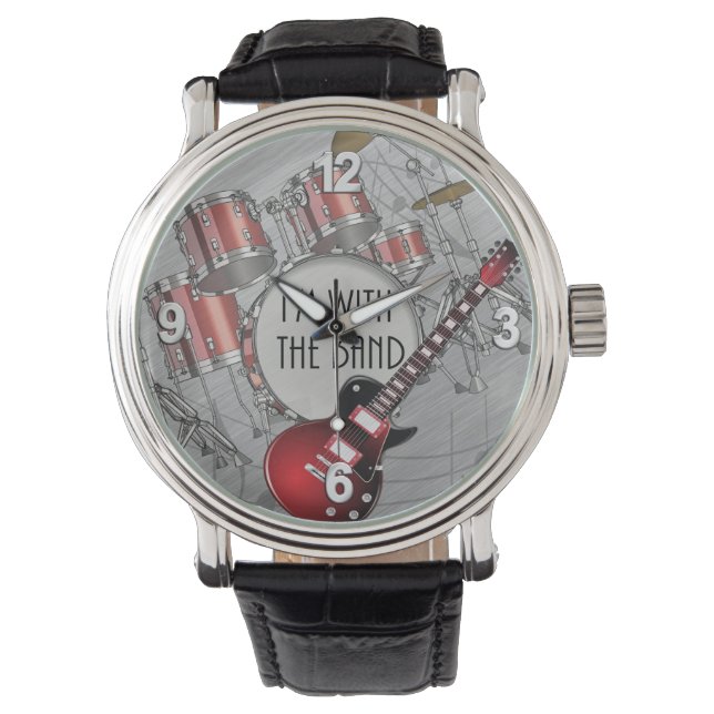 Montre I'm With the Band Drums Mens Watch (devant)
