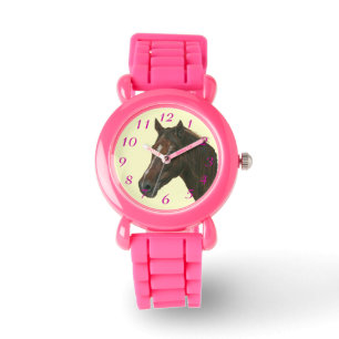 Montre Image équine de jument de châtaigne de cheval br