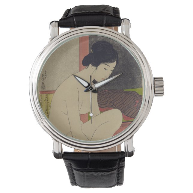 Montre Image japonaise Vintage de Woman After Bath (devant)