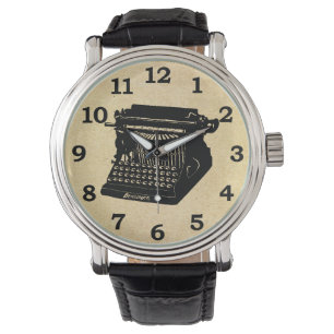 Montre Image Vintage de la machine à écrire d'antiquit